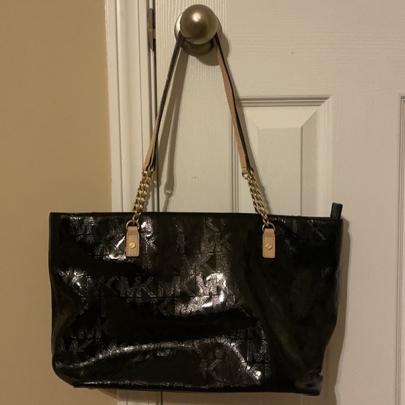 Michael Kors black Patton leather Medium size NWOT. - Picture 2 of 9